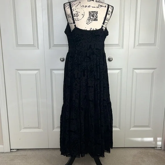 Blackmilk Flocktapus Sheer Midaxi Dress ~ LIMITED Black Size Large - Picture 11 of 16